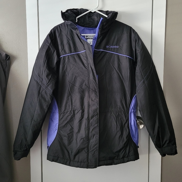 Columbia black & purple winter jacket